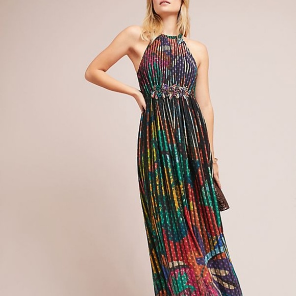 Anthropologie embroidered Kalinka Maxi dress - Picture 3 of 5